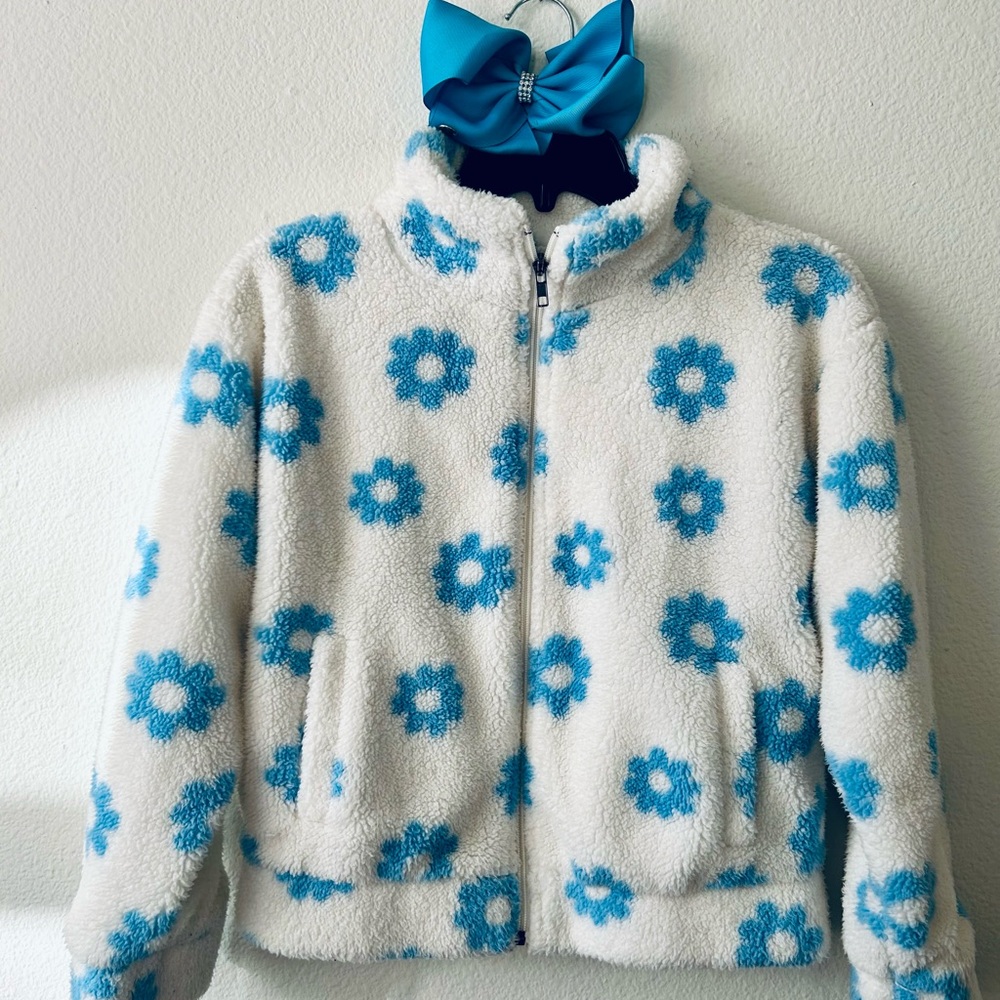 RSQ Floral Sherpa Jacket